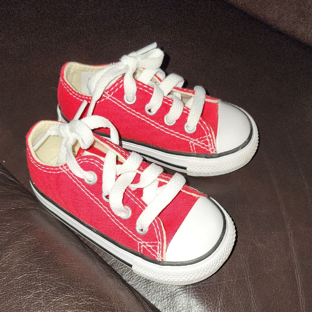 Like New Red Converse All-star Toddler Sneakers